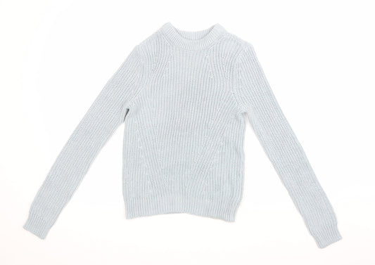H&M Womens Blue  Knit Pullover Jumper Size XS