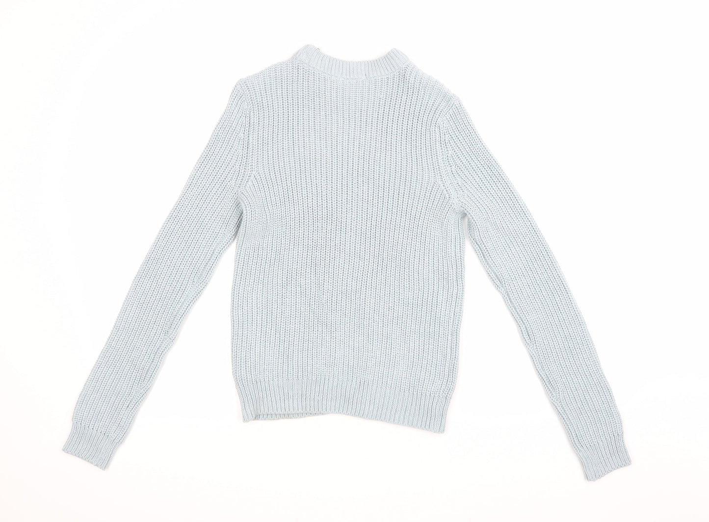 H&M Womens Blue  Knit Pullover Jumper Size XS