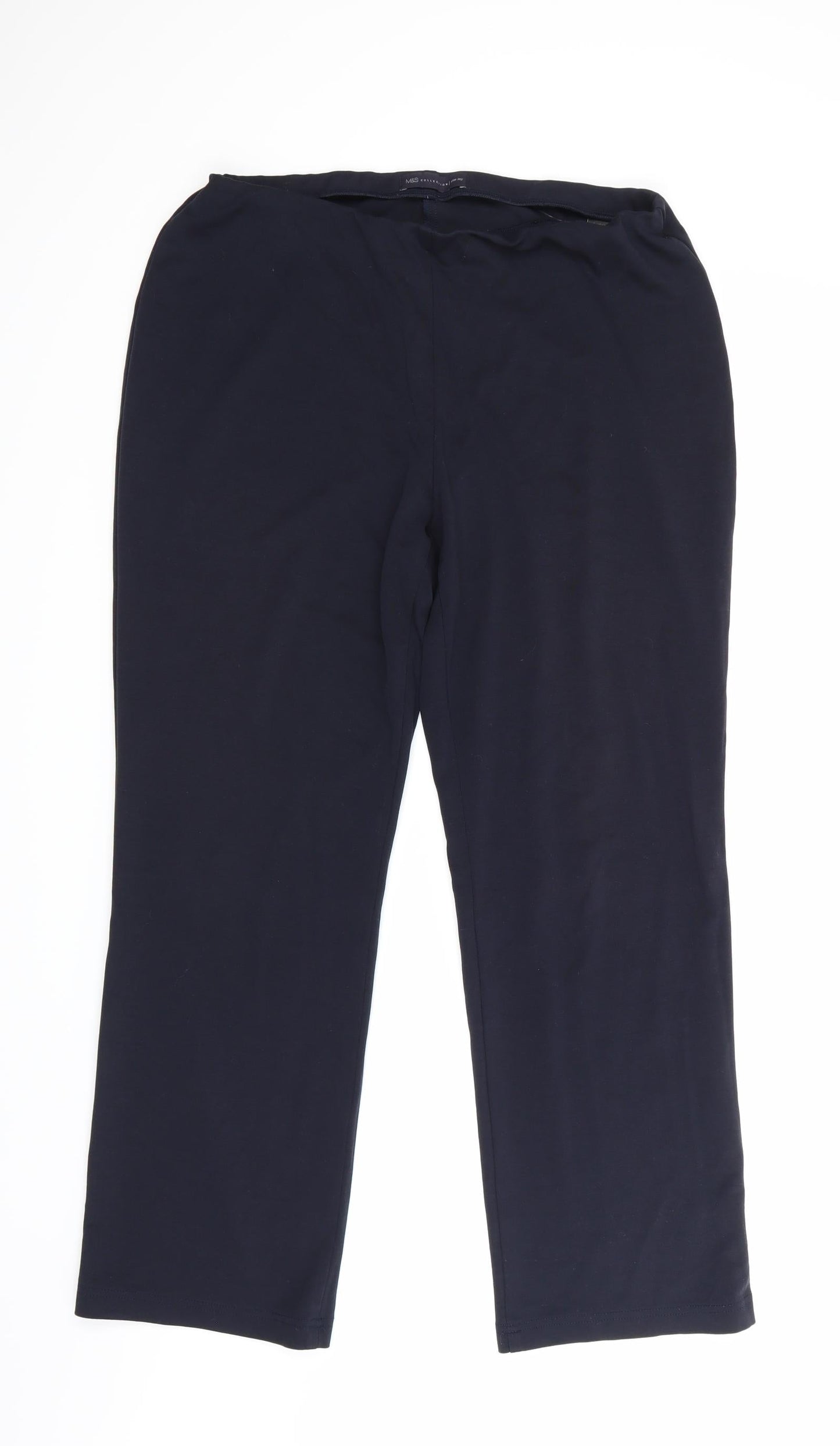 Marks and Spencer Womens Blue   Trousers  Size 14 L26 in