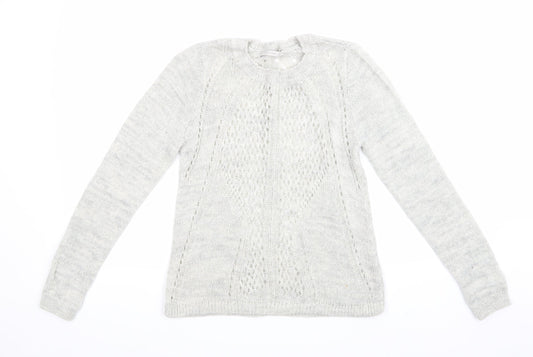 George Womens Grey  Knit Pullover Jumper Size 8
