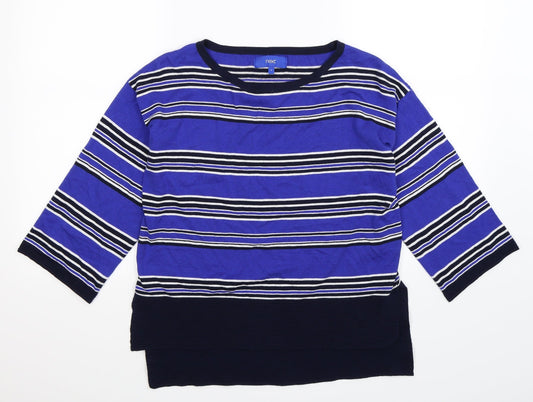 NEXT Womens Multicoloured Striped Knit Pullover Jumper Size 6