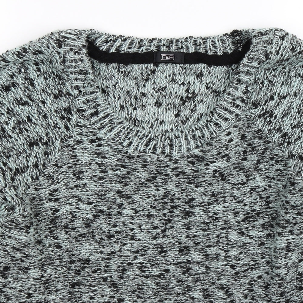 F&F Womens Green  Knit Pullover Jumper Size 6