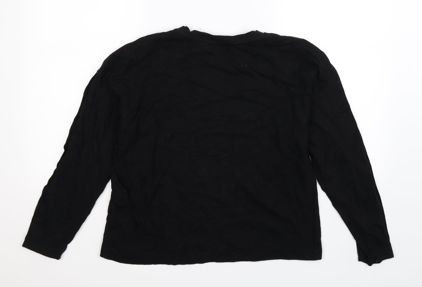 Bershka Womens Black   Pullover Sweatshirt Size M