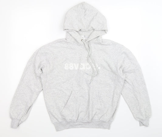 Fruit of the Loom Mens Grey   Pullover Hoodie Size M