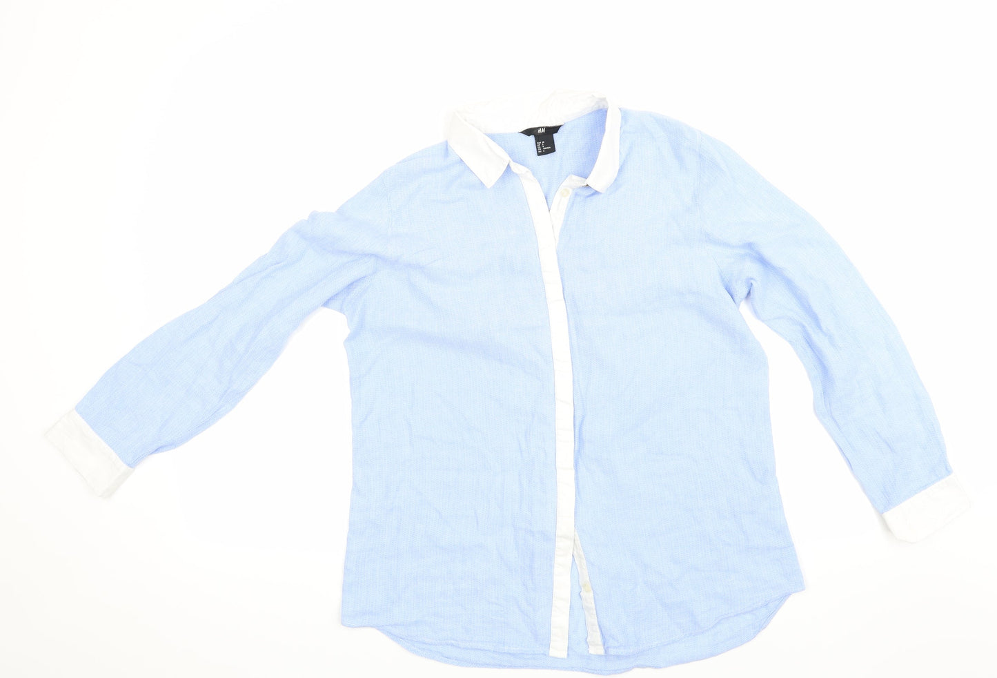 H&M Womens Blue   Basic Button-Up Size 38