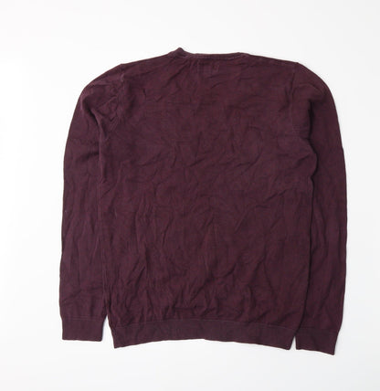 Back view of Next men’s purple knit jumper, size S