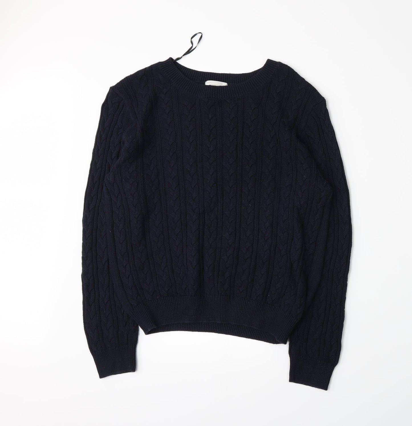 H&M Womens Blue  Knit Pullover Jumper Size L