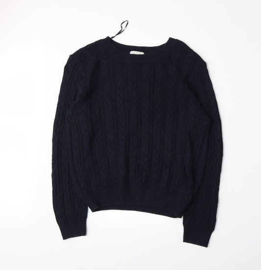 H&M Womens Blue  Knit Pullover Jumper Size L