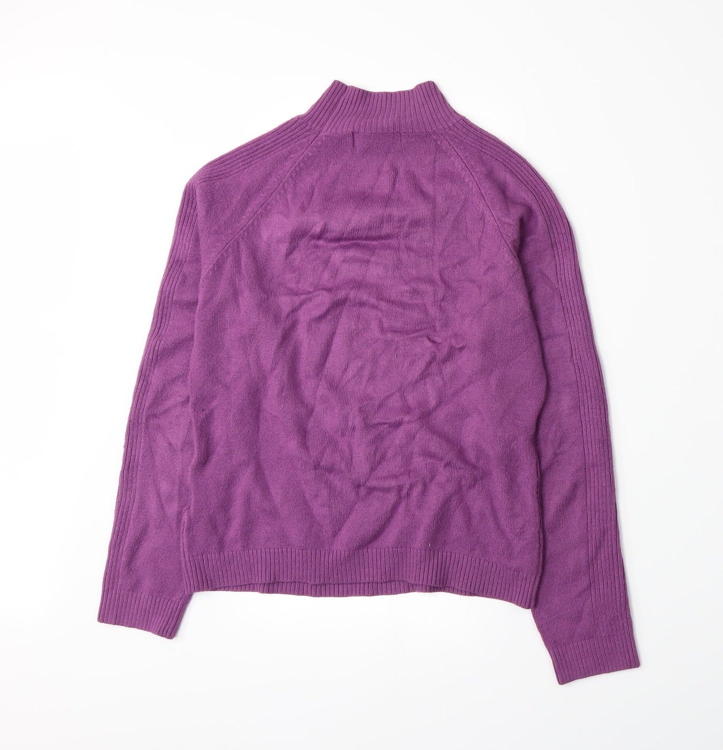 Alexara Womens Purple  Knit Pullover Jumper Size L