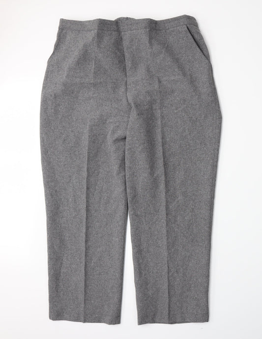 Emma Collection Womens Grey   Trousers  Size 20 L26 in