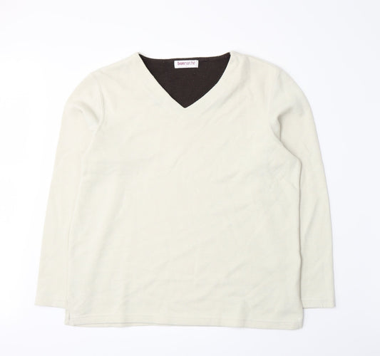 Bonmarché Womens Beige  Knit Pullover Jumper Size S