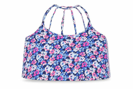Hollister Womens Pink Floral  Cropped Tank Size M