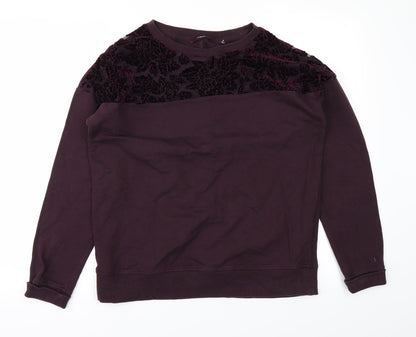 Additional front view of Next women’s purple jumper, size UK 12