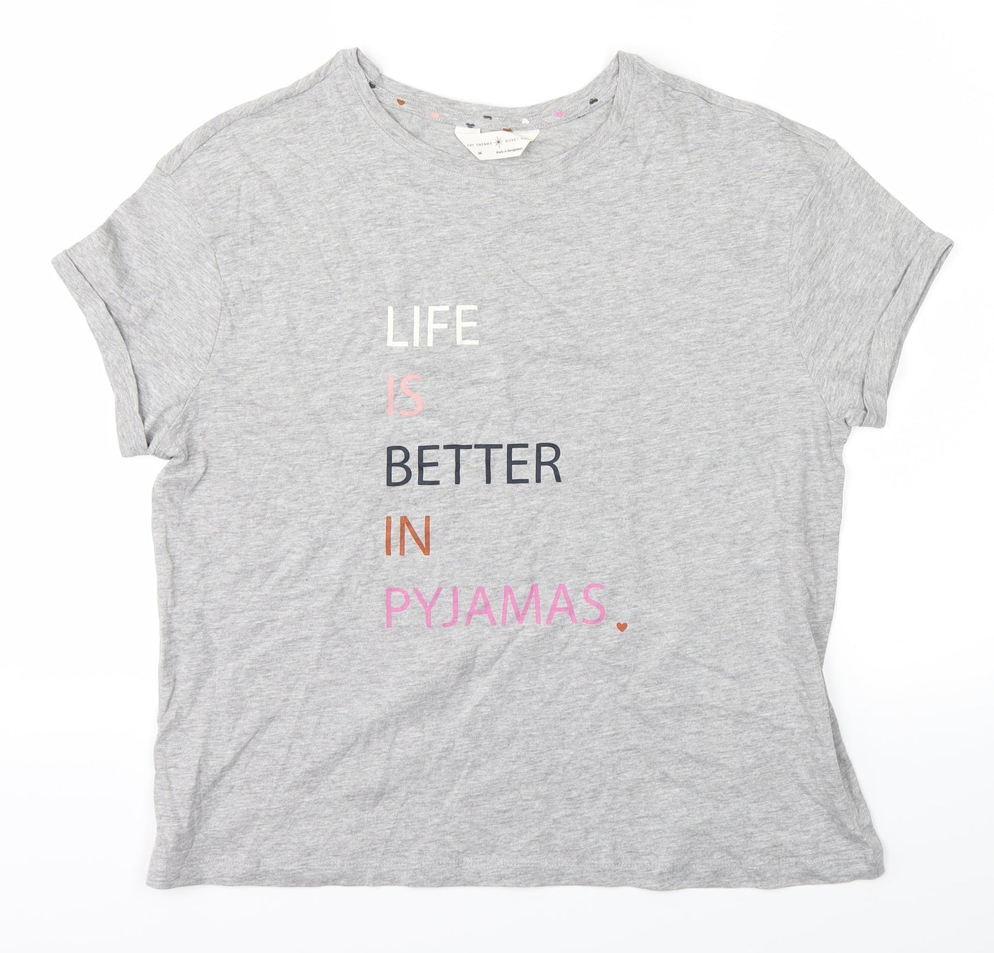 Marks and Spencer Womens Grey   Basic T-Shirt Size M