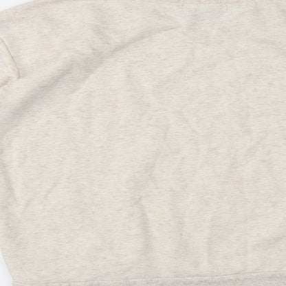Brand and care label for Atmosphere women’s beige jumper, size UK 12