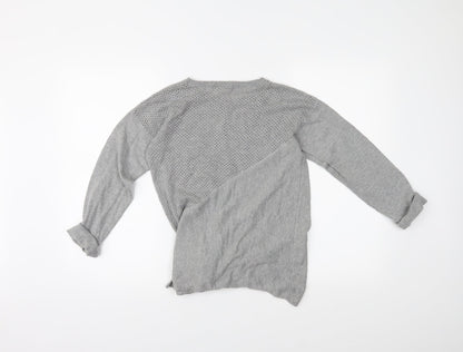 Back view of Next women’s grey jumper, size UK 10
