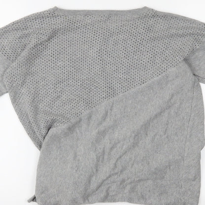 Brand and care label for Next women’s grey jumper, size UK 10