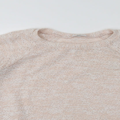Close-up detail of Next women’s pink jumper, size UK 12
