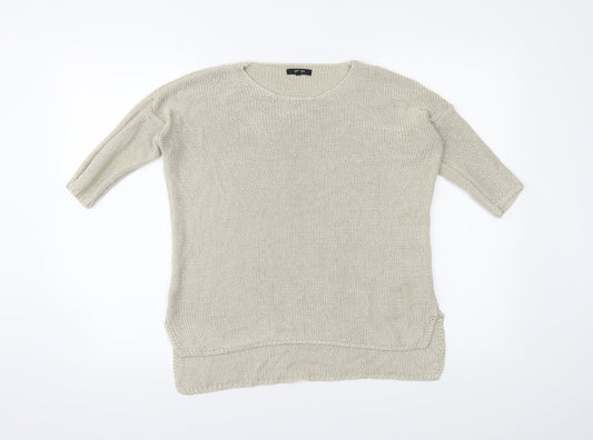 Papaya Womens Beige   Pullover Jumper Size 8