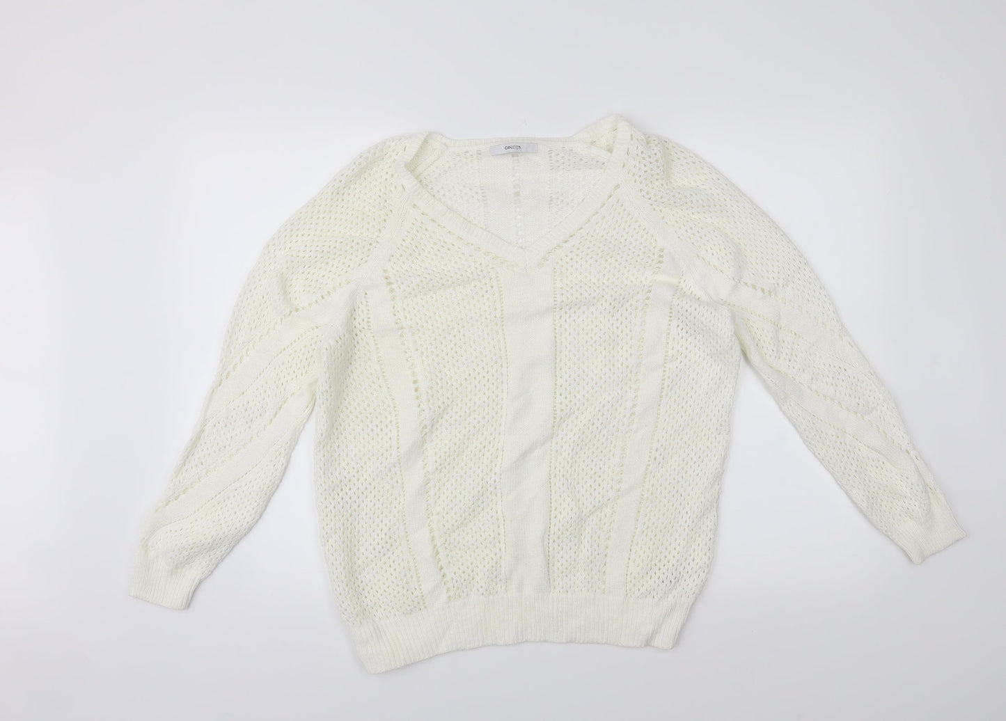 George Womens White   Pullover Jumper Size 14