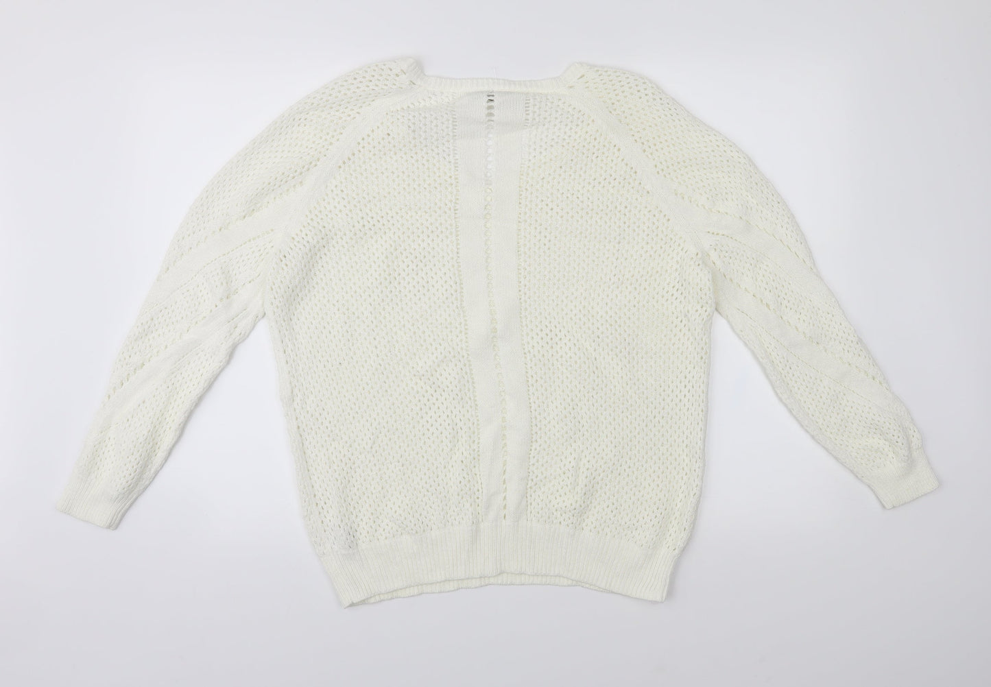 George Womens White   Pullover Jumper Size 14