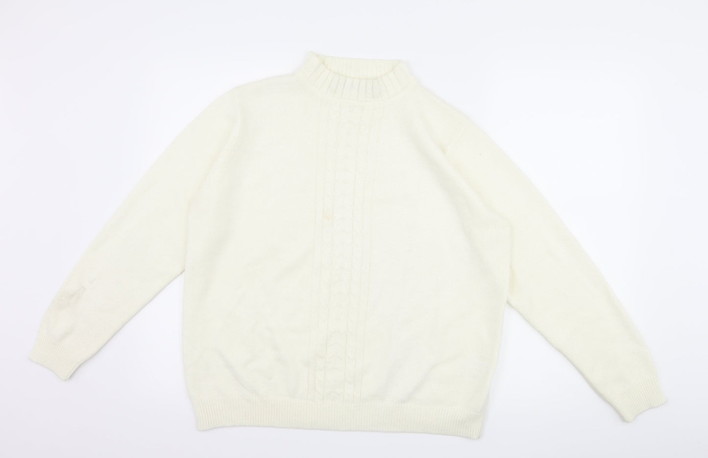 EWM Womens White   Pullover Jumper Size L