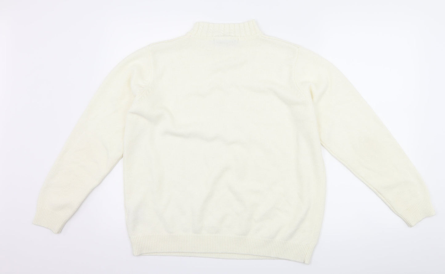 EWM Womens White   Pullover Jumper Size L