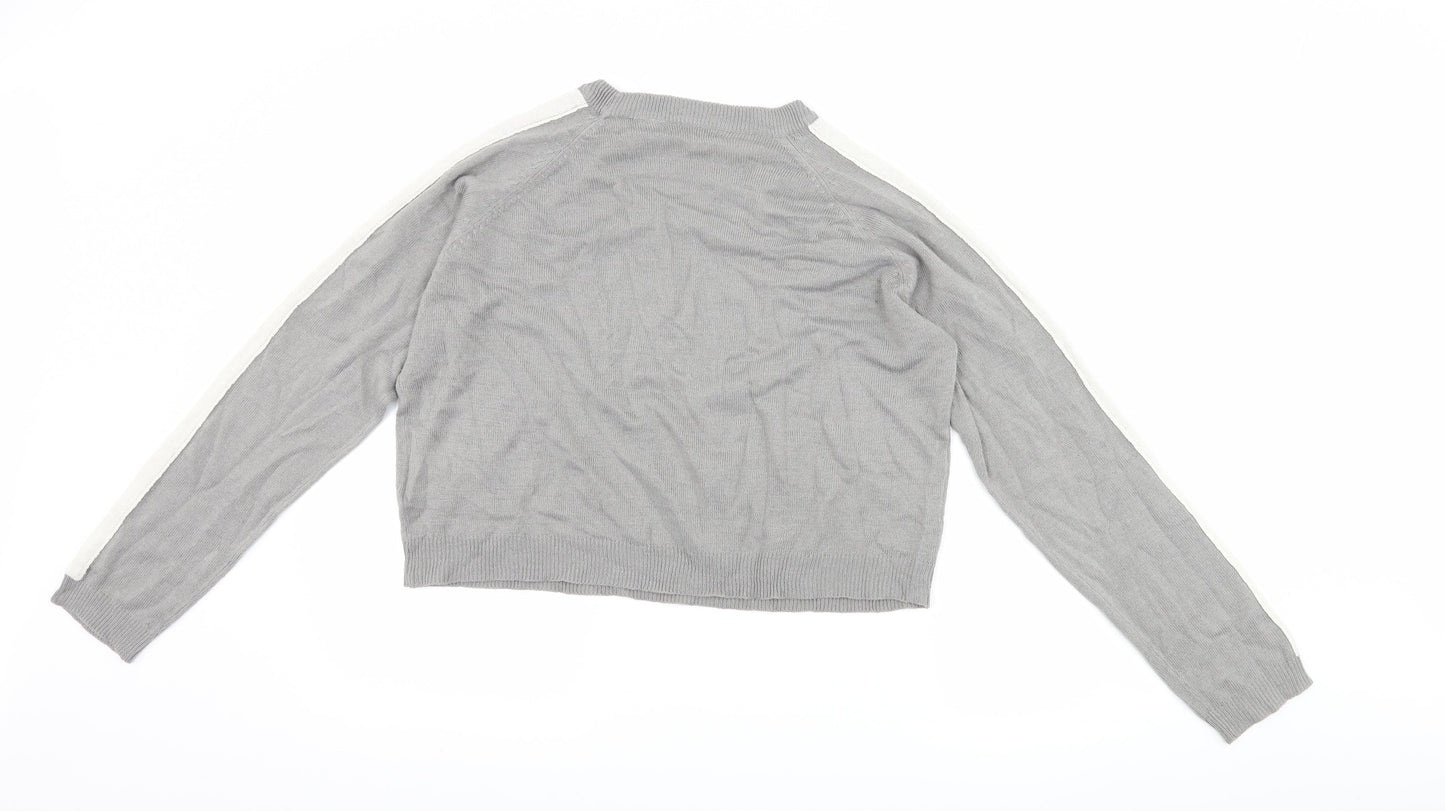 Brave Soul Womens Grey   Pullover Jumper Size M