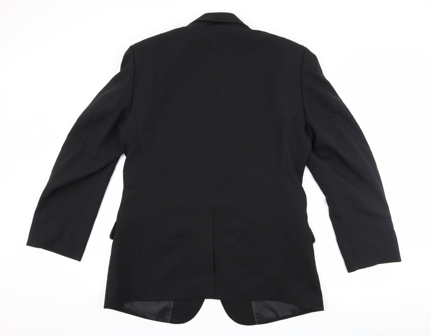 Jolliman Mens Black   Jacket Suit Jacket Size 38