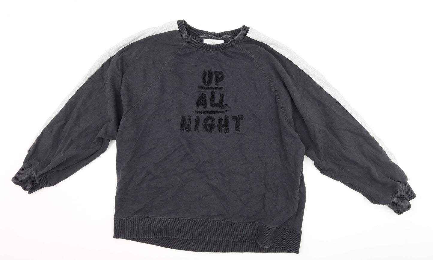 NEXT Womens Grey   Pullover Sweatshirt Size M  - up all night