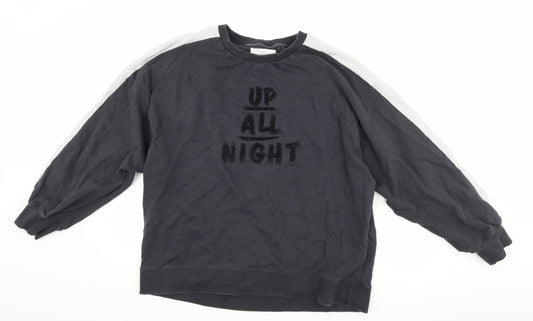 NEXT Womens Grey   Pullover Sweatshirt Size M  - up all night