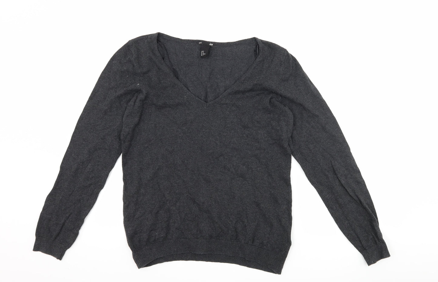 H&M Womens Grey   Pullover Jumper Size M
