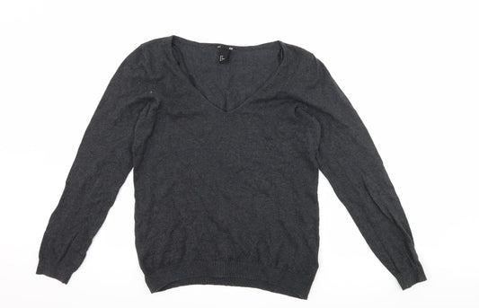 H&M Womens Grey   Pullover Jumper Size M