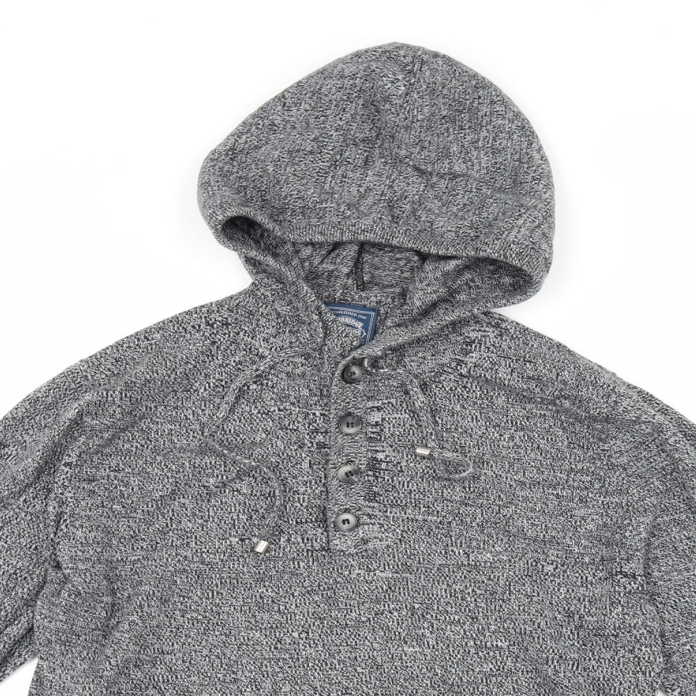 Cambridge Mens Grey   Pullover Hoodie Size M