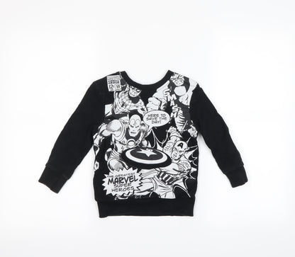 Front view of George girls’ black jumper, size 2-3, years
