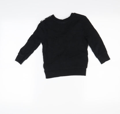 Back view of George girls’ black jumper, size 2-3, years
