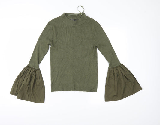 Primark Womens Green  Knit Pullover Jumper Size M