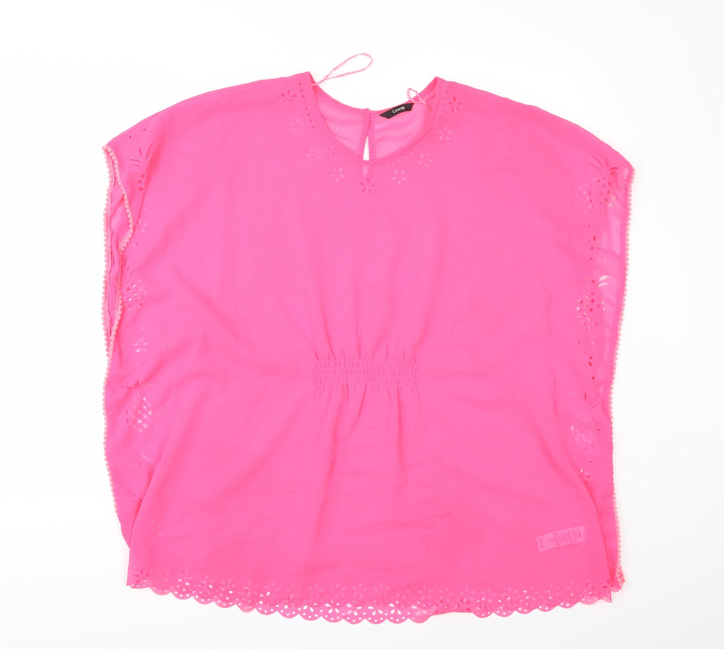 George Womens Pink   Tunic Blouse Size L  - BEACH TOP