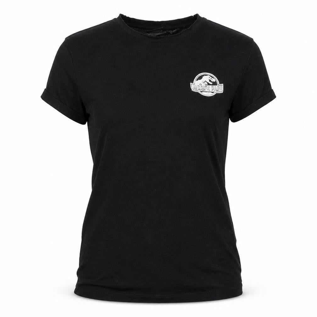Primark Womens Black   Basic Polo Size 8  - Jurassic Park