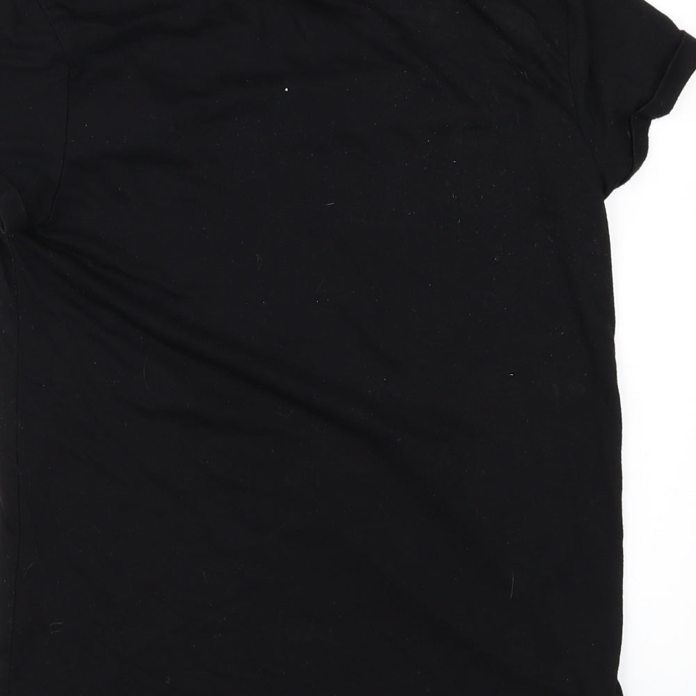 Primark Womens Black   Basic Polo Size 8  - Jurassic Park