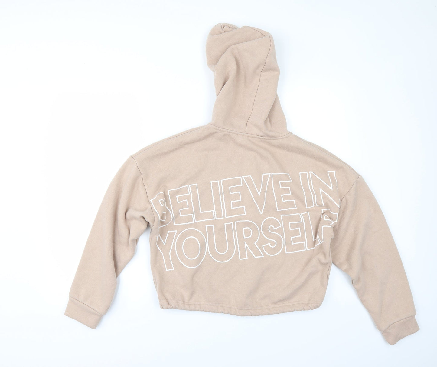 George Womens Beige   Pullover Hoodie Size S