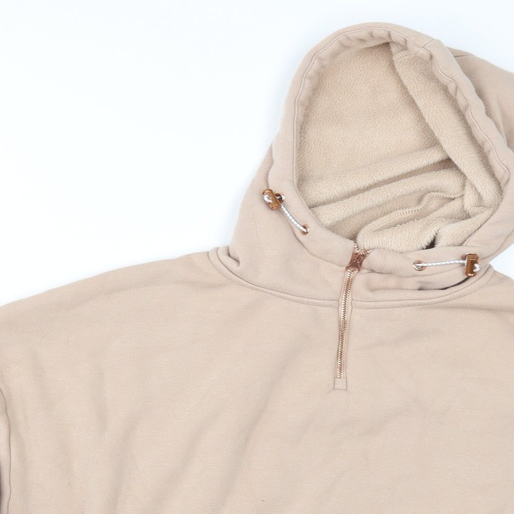 George Womens Beige   Pullover Hoodie Size S