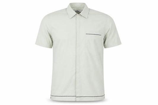 Front view of Lee Cooper men’s green button-up, size S