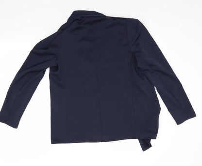 Back view of F&F women’s blue jacket, size UK 10