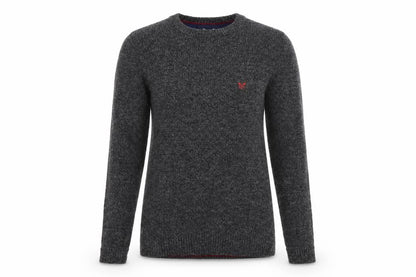 Front view of Crew women’s grey jumper, size S