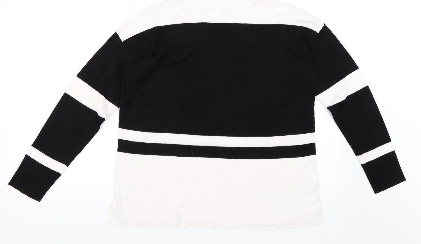Papaya Womens Black   Pullover Jumper Size M