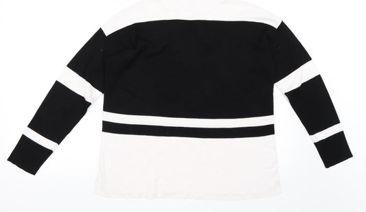 Papaya Womens Black   Pullover Jumper Size M