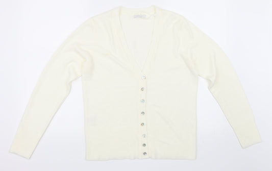 Matalan Womens Ivory   Cardigan Jumper Size 12