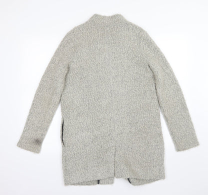 Back view of Next women’s grey knit jacket, size UK 8