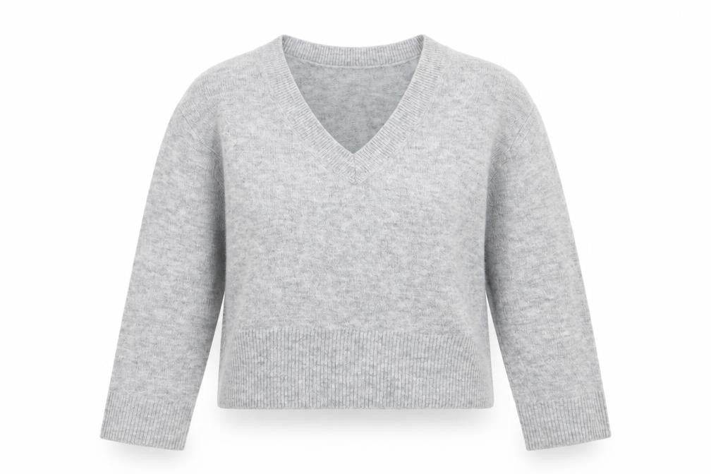 H&M Womens Grey  Knit Pullover Jumper Size XS